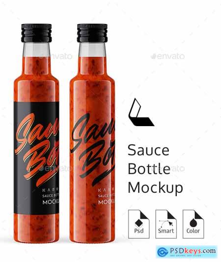 Download Graphicriver Red Sauce Bottle Mockup 26314908