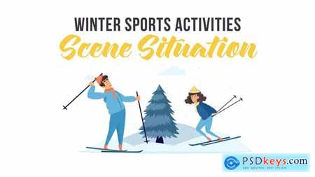Winter sports activities - Scene Situation 29247091