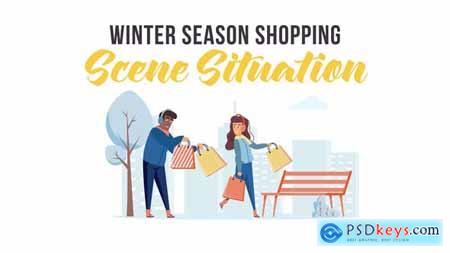 Winter season shopping - Scene Situation 29247075
