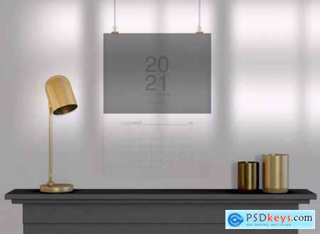 Calendar mockup - 20 PSD