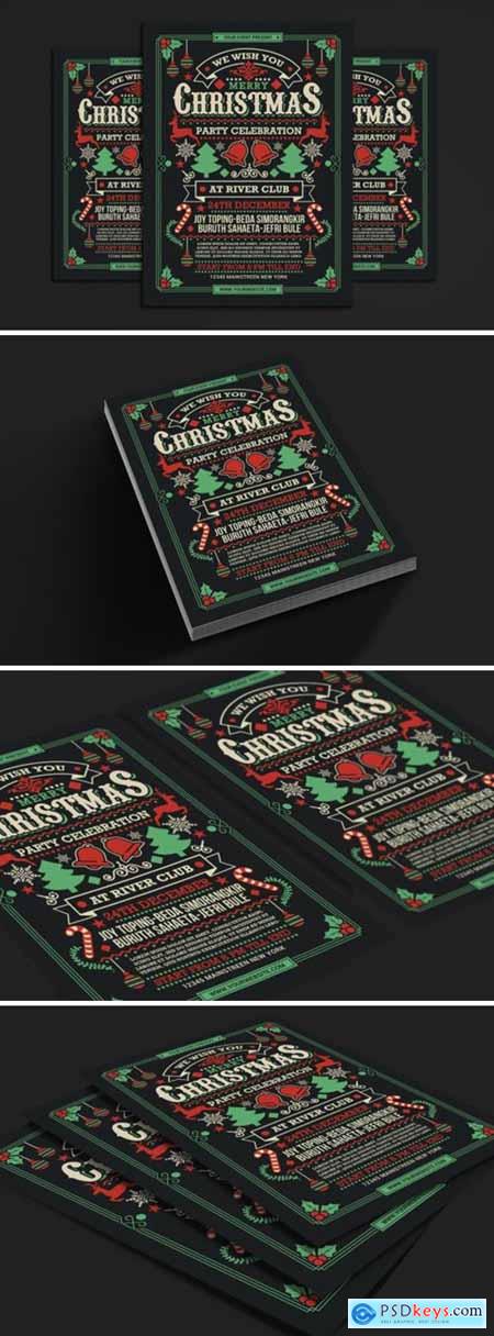 Christmas Party Celebration Flyer 6527752 » Free Download Photoshop ...