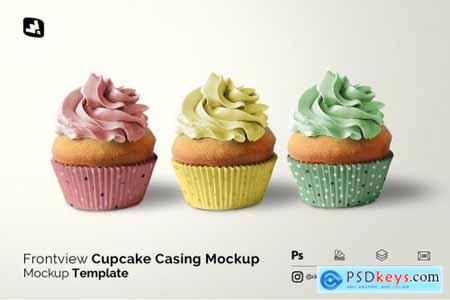 Frontview Cupcake Casing Mockup 5051794