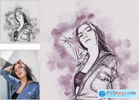 Pure Hand Drawing Photoshop Action 5354336