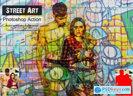 Street Art Photoshop Action 5351422