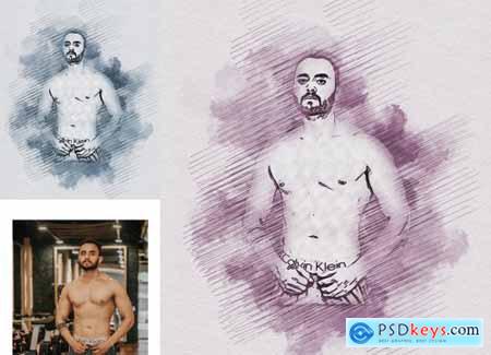 Pure Hand Drawing Photoshop Action 5354336