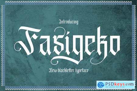 Fasigeko - Blackletter Font
