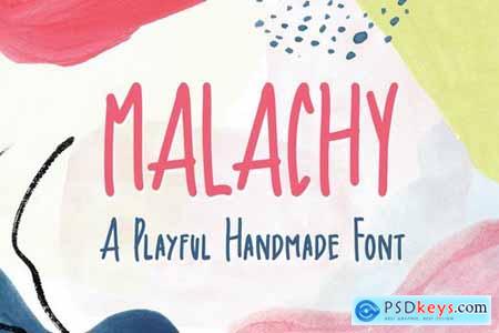Malachy - A Playful Handmade Font