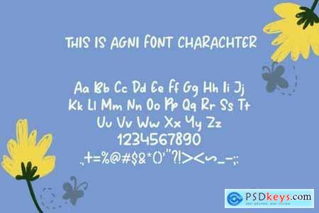 This Is Agni  Cute Handwritten Font