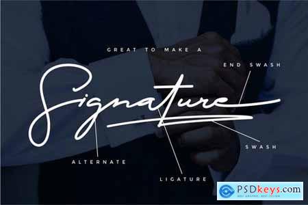 The Doctor Signature - Stylistic Signature Font