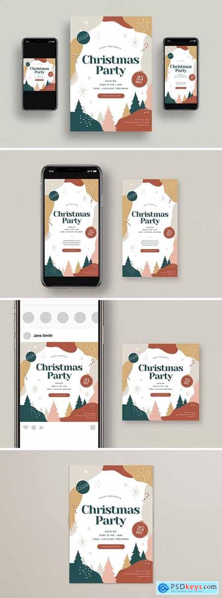 Christmas Party Flyer + Social Media MK6SNN4