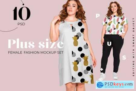 Plus Size Woman Fashion Mockups 5002907