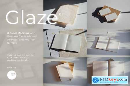 Glaze Paper Mockups Set 01 5000601