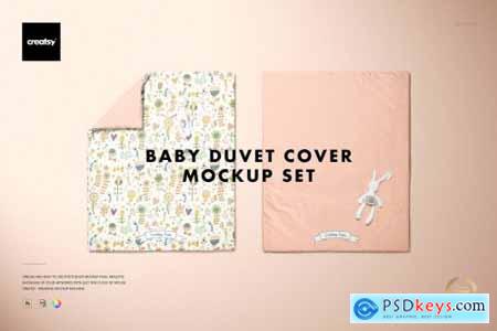Baby Duvet Cover Mockup Set 5258283