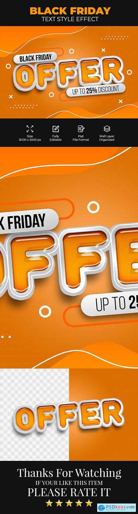 Black Friday Offer Psd Text Style Effect 28586993