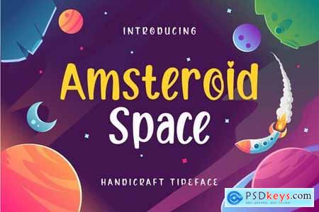 Amsteroid Space Display Font