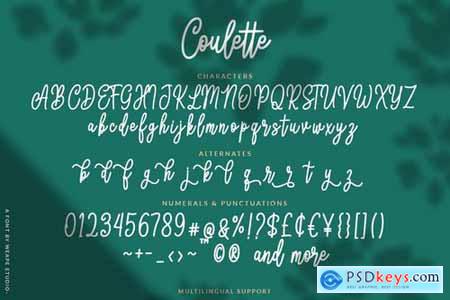 Coulette Handwritten Script