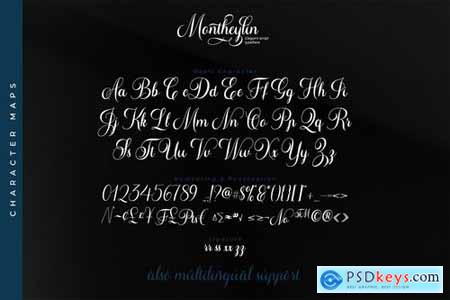 Montheylin-Calligraphy Font