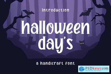 Halloween Days Display Font