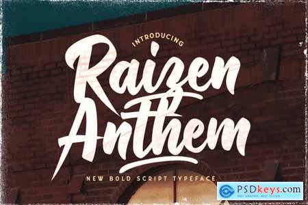 Raizen Anthem - Bold Script Font