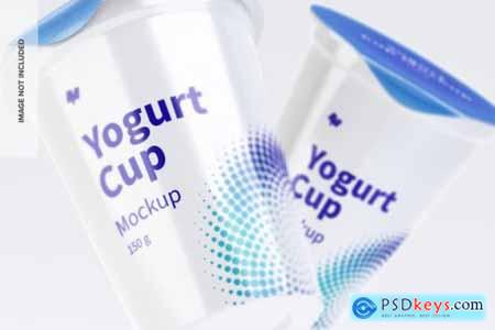 150 g yogurt cups mockup