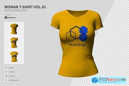 Woman T-shirt - Mockup VR