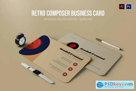 Retro Composer - Business Card