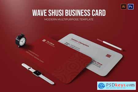 Wave Sushi Resto - Business Card