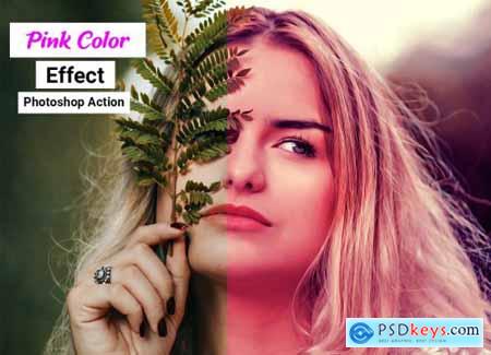 Pink Color Effect Photoshop Action 4910888