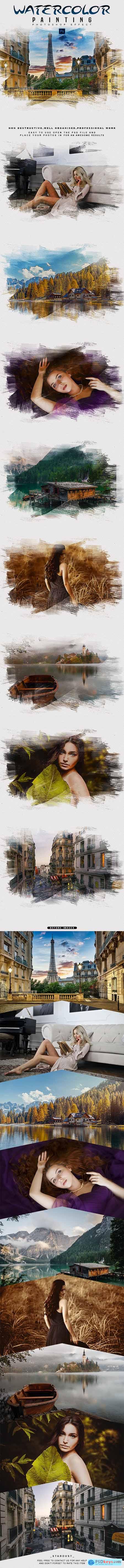 Watercolor Painting - Photoshop Effect 28936851
