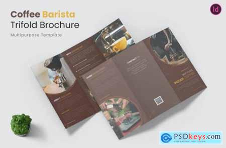Coffee BaristaTrifold Brochure