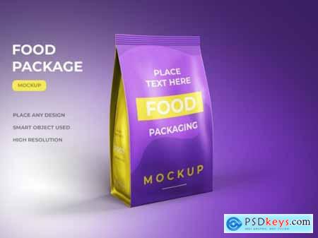 Food packaging presentation mockup
