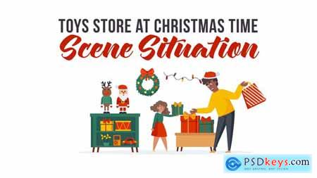 Toys store at Christmas time - Scene Situation 29437365