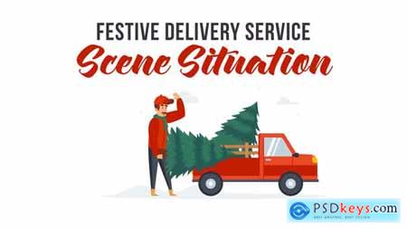 Festive delivery service - Scene Situation 29437352