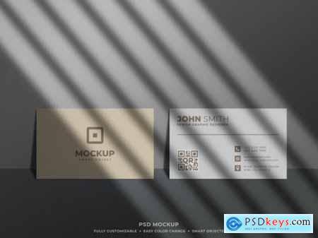 Minimal and clean business card mockup