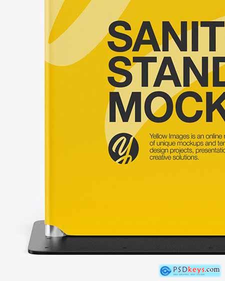 Hand Sanitizer Stand Mockup - Front View 69366