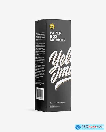 Glossy Dropper Bottle with Paper Box Mockup 69517