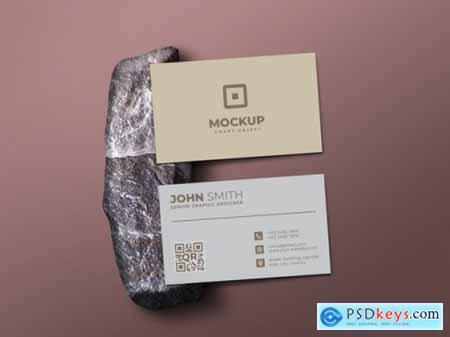 Minimal and clean business card mockup