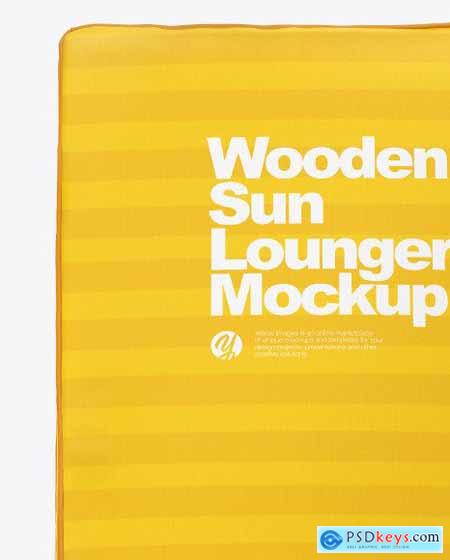 Wooden Sun Lounger Mockup 69598