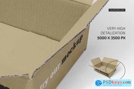 Rectangular Paper Box Mockup Set 5636839