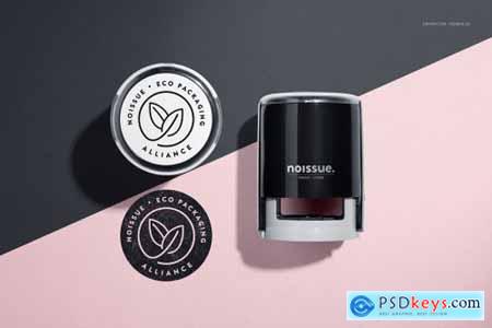 Noissue Self-inking Stamps Mockup 5370405