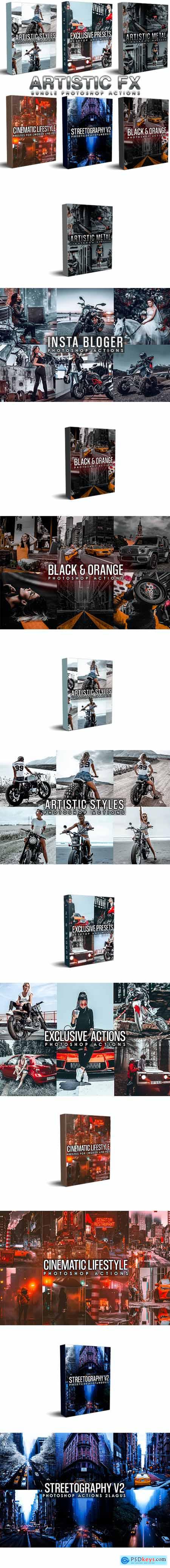 Artistic Bundle (6 in 1) Photoshop Actions 29425595