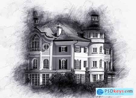 Painting Sketch Photoshop Action 5611943