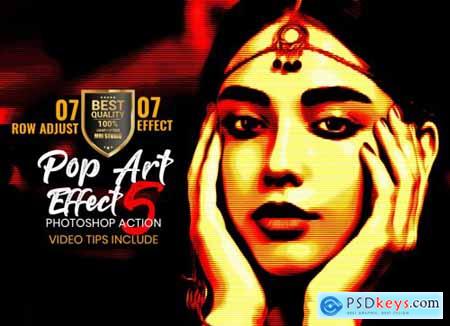 Pop Art Effect Photoshop Action 4883415