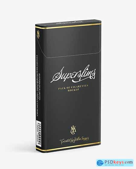 Super Slims Cigarette Pack Mockup 68438