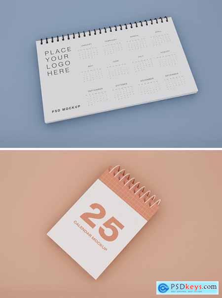 Spiral Calendar Mockup
