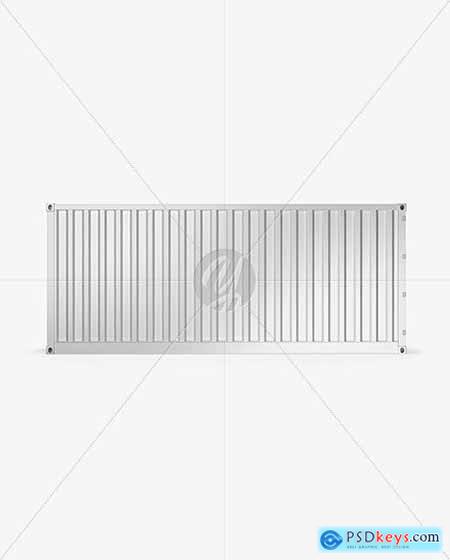 Shipping Container Mockup - Side View 67626