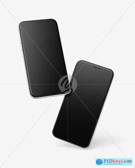 Two Apple iPhones 11 Pro Mockup 69950