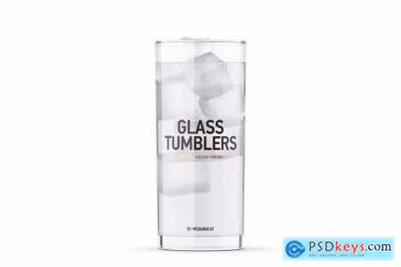 Clear Glass and Box Mockup 5525922