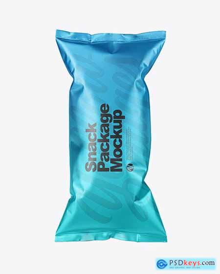 Matte Metallic Snack Package Mockup 70234