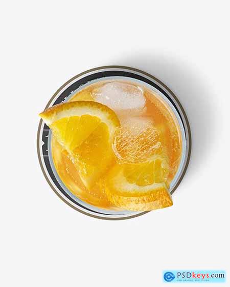 Oranje Soda w- Ice w- Coaster Mockup 70271